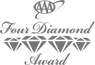 The image shows the "Four Diamond Award" logo with four diamonds under the text.